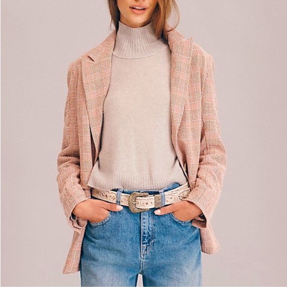 🏷️ BNWT Free People ‘Bowie’ Blazer (Ivory Combo) - Picture 2 of 13